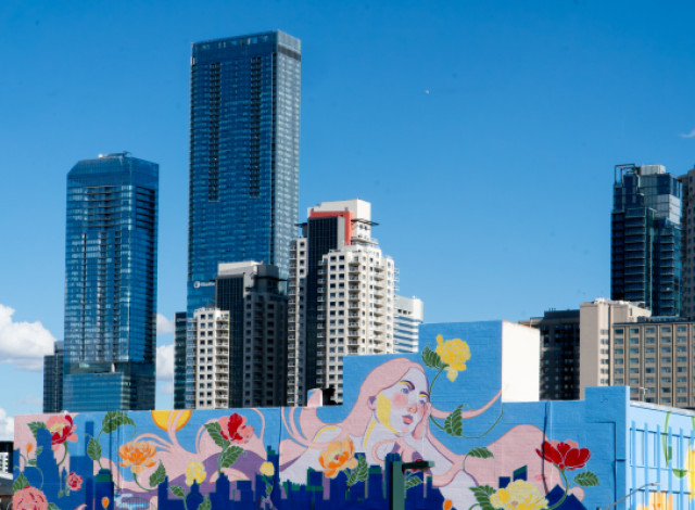 Brightening a Whole Black: Maclab Development Group’s Vibrant Mural on Jasper Avenue